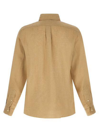 Polo Ralph Lauren Beige Linen Blouse