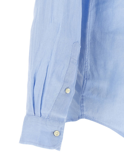 Polo Ralph Lauren Blue Linen Blouse