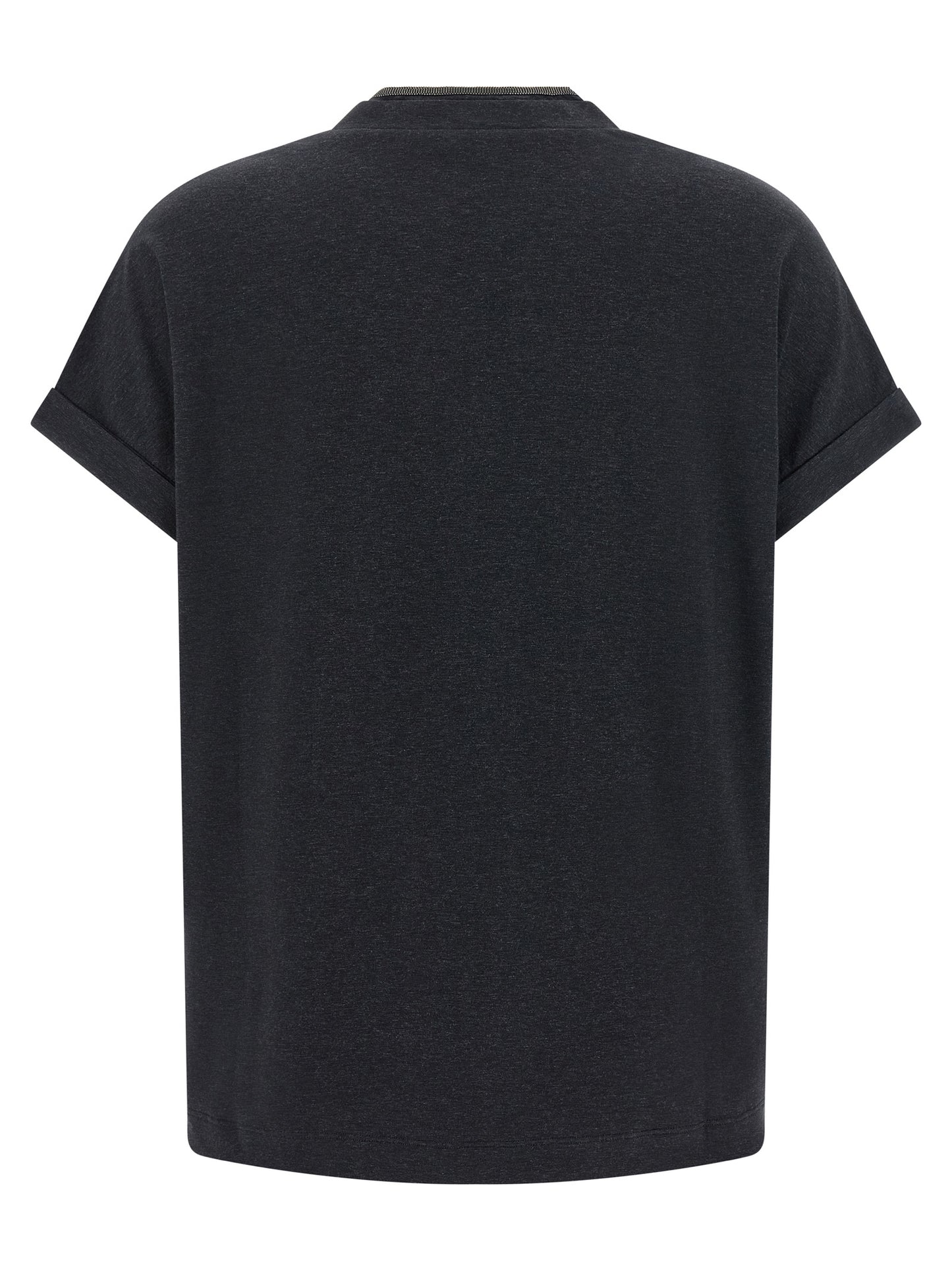 Brunello Cucinelli Gray Cotton T-Shirt