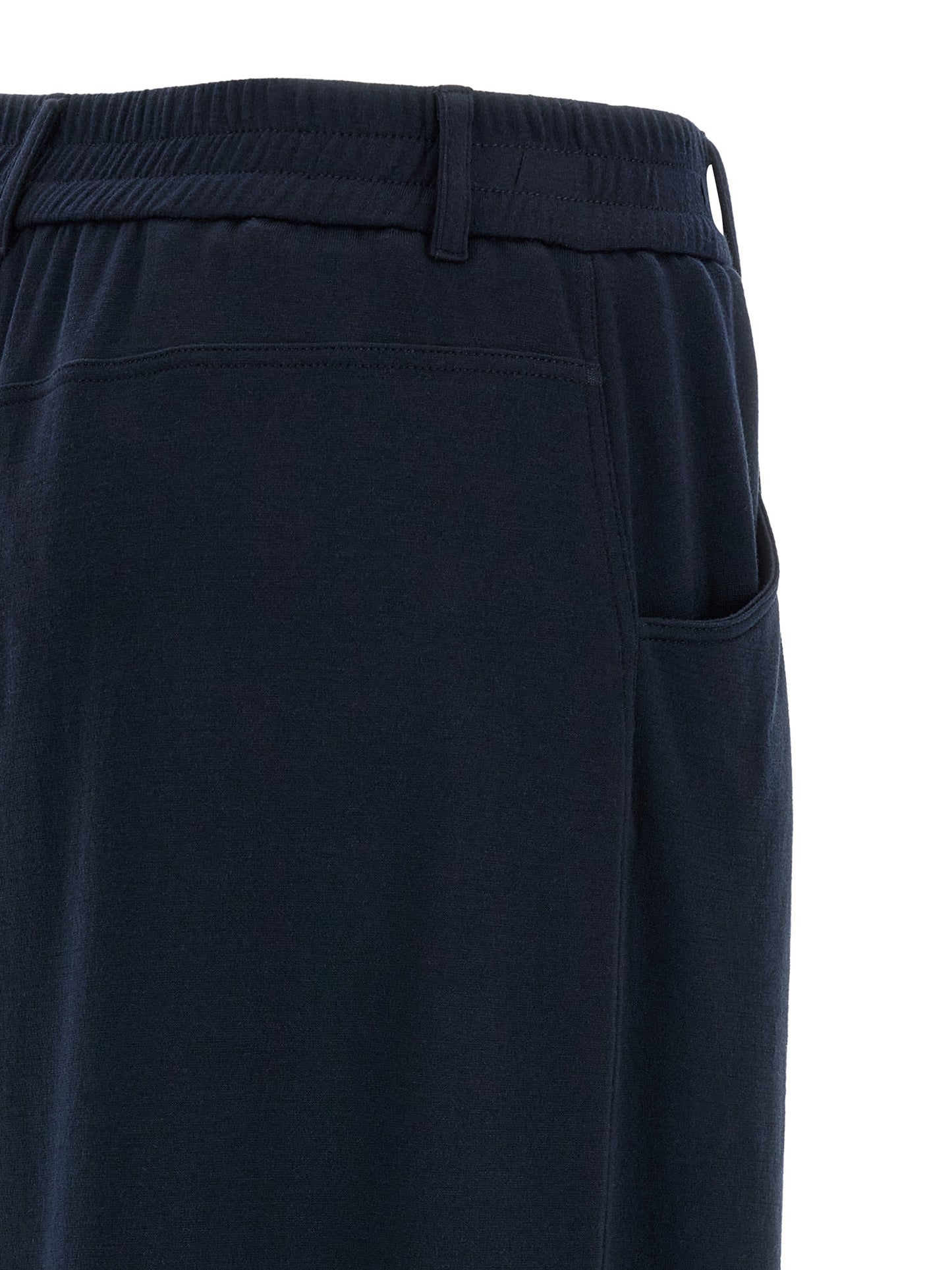 Brunello Cucinelli Blue Cotton Casual Pants