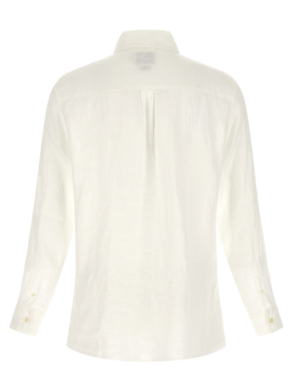 MC2 Saint Barth White Linen Polo Shirt