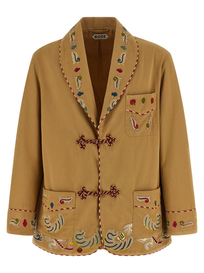BODE Beige Cotton Blazer