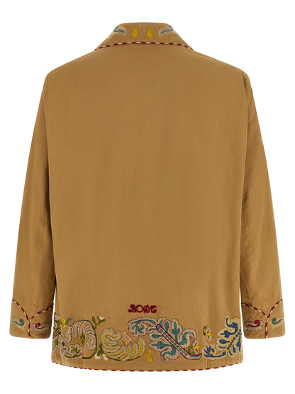 BODE Beige Cotton Blazer