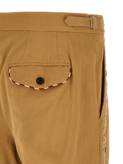 BODE Beige Cotton Casual Pants