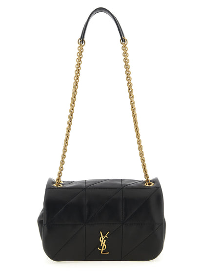 Mini Quilted Shoulder Flap Bag by Saint Laurent for women in lamb leather black features a effortless chic silhouette with a secure flap & magnetic, ample , and versatile shoulder-strap for a effortless chic finish.