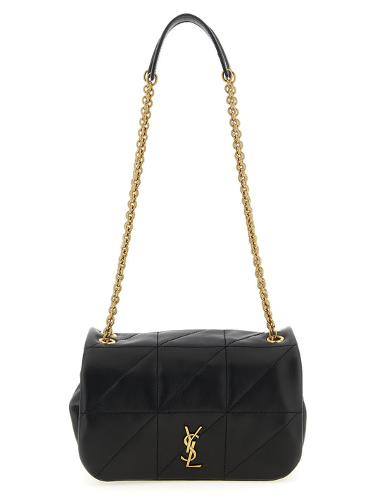 Mini Quilted Shoulder Flap Bag by Saint Laurent for women in lamb leather black features a effortless chic silhouette with a secure flap & magnetic, ample , and versatile shoulder-strap for a effortless chic finish.