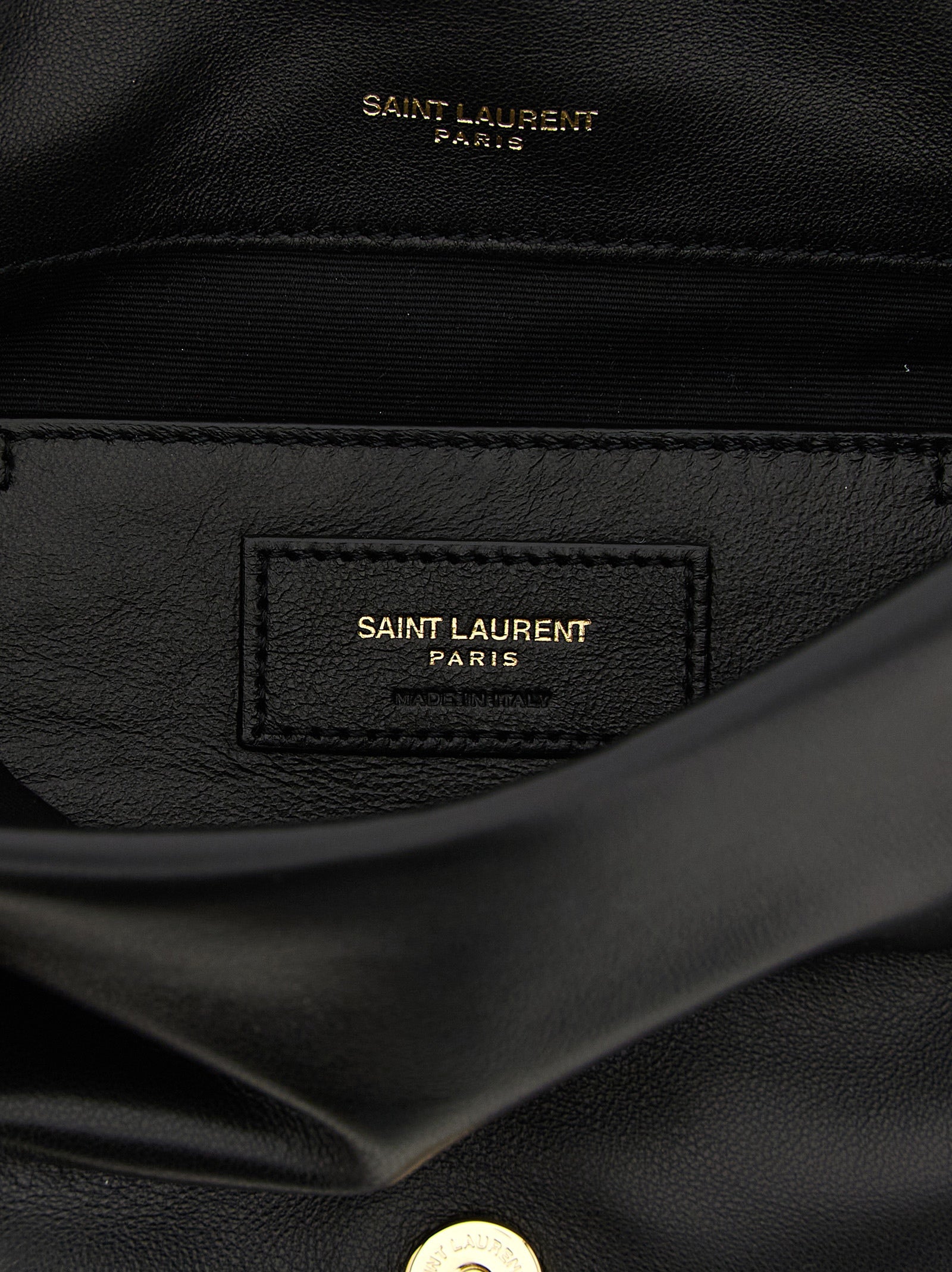 Mini Quilted Shoulder Flap Bag by Saint Laurent for women in lamb leather black presents a versatile silhouette, showcasing a secure flap & magnetic and versatile with versatile shoulder-strap for a sophisticated look.