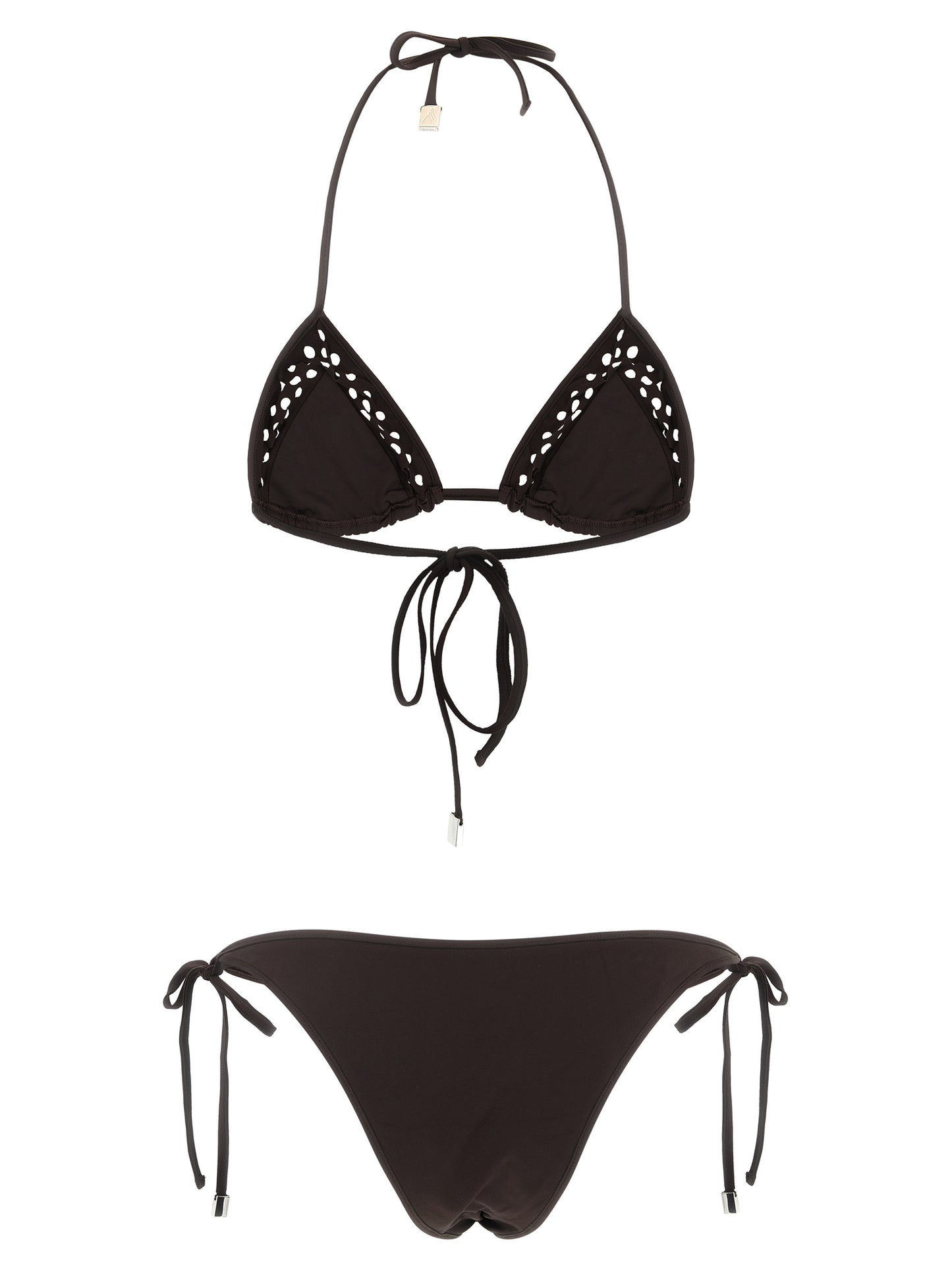 The Attico Brown Polyamide Bikini