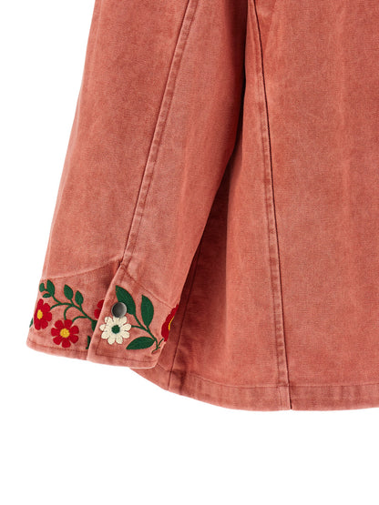 FOUND Multicolor Cotton Full-Length Jacket