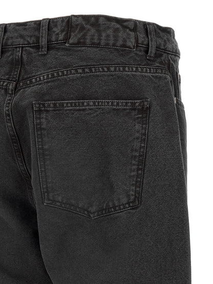 MFPEN Gray Organic Cotton Straight-Leg Jeans