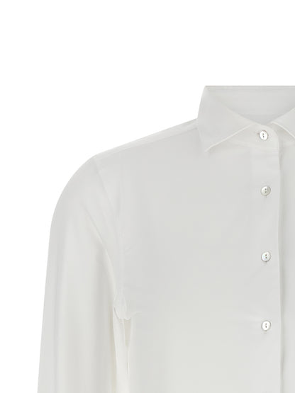 XACUS White Polyamide Blouse