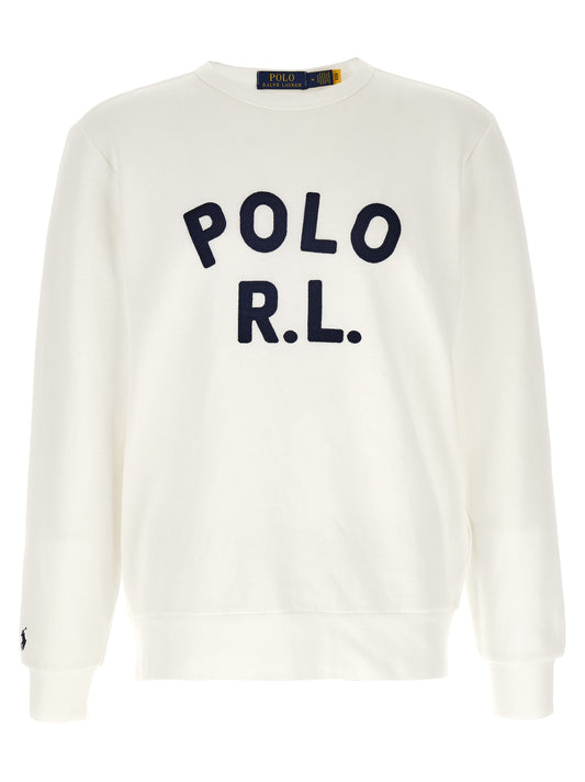 Sweatshirt by Polo Ralph Lauren for men in cotton polyester blue features an exquisite silhouette, showcasing long-sleeve and crew neckline details for a exquisite look.