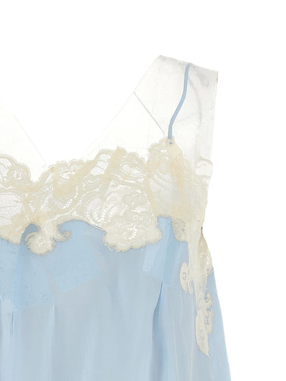 Maison Margiela Blue Copper Short Dress