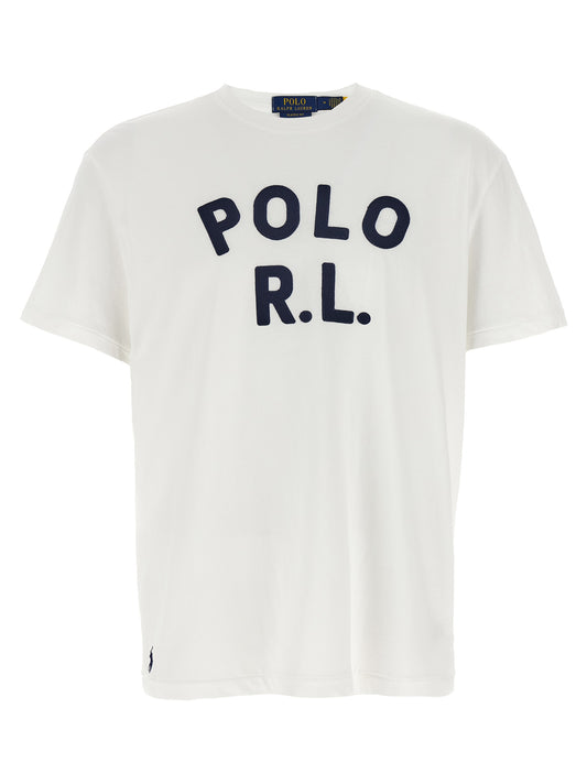 Polo Shirt by Polo Ralph Lauren for men in cotton blue features a eye catching silhouette, showcasing a refined crew neckline and short-sleeve for a eye catching finish.