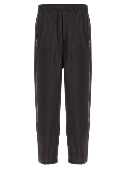 SSSTEIN Brown Silk Athletic Pants