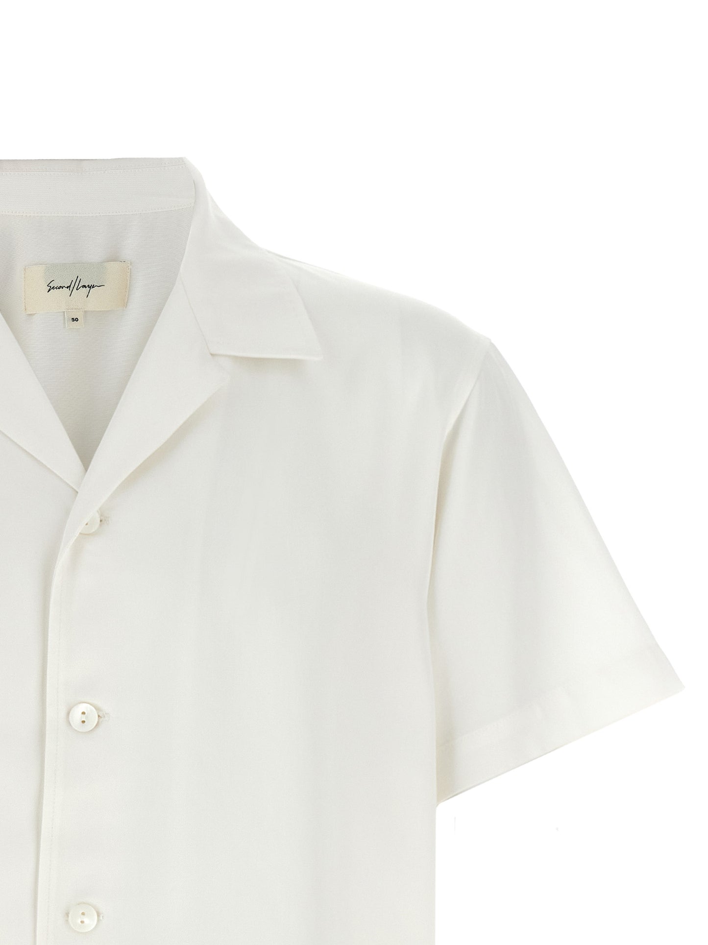 SECOND/LAYER White Lyocell Blouse