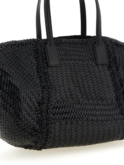 Dragon Diffusion Black Calfskin Tote Bag