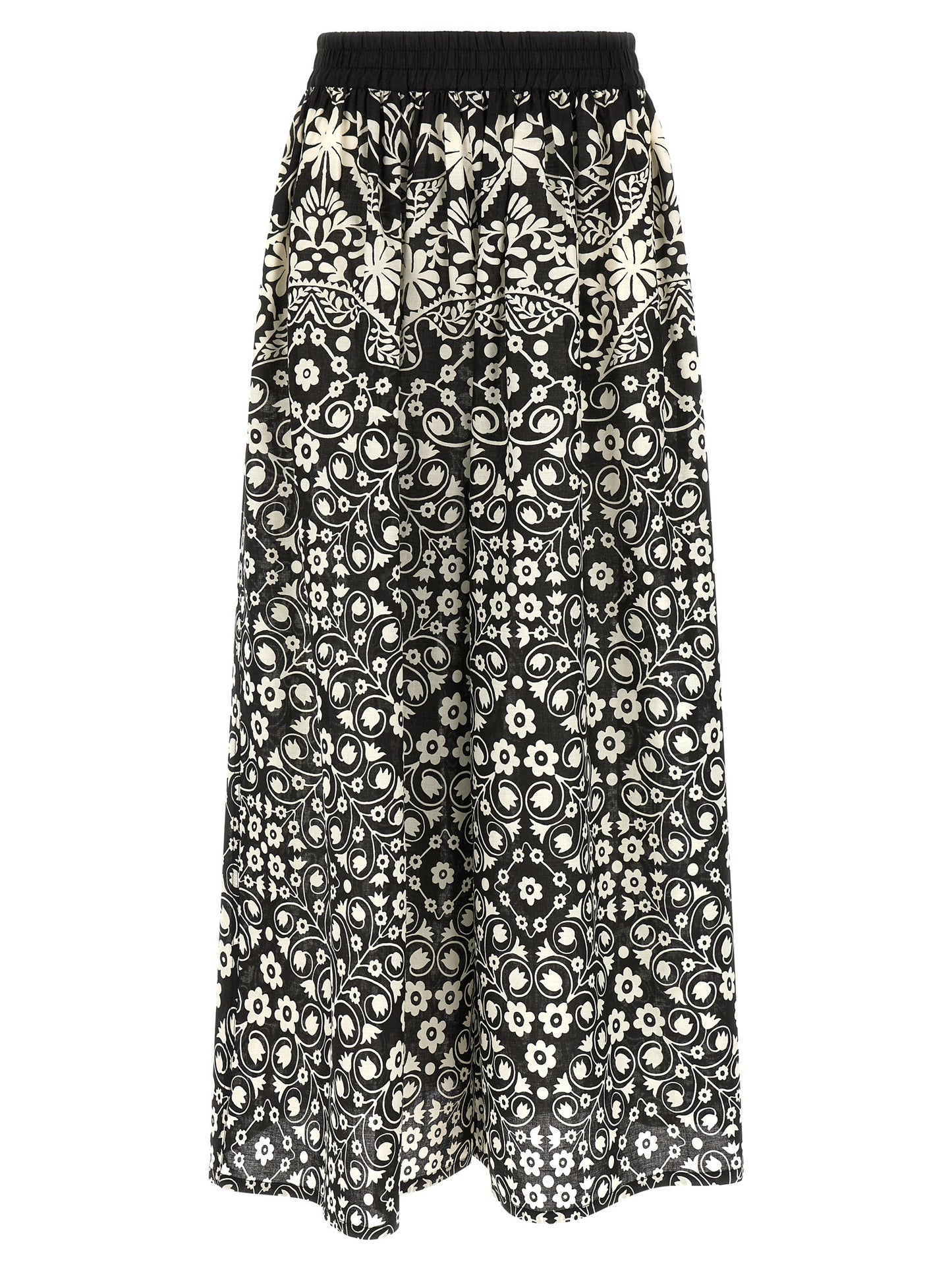 Max Mara Bicolor Cotton Flared Pants