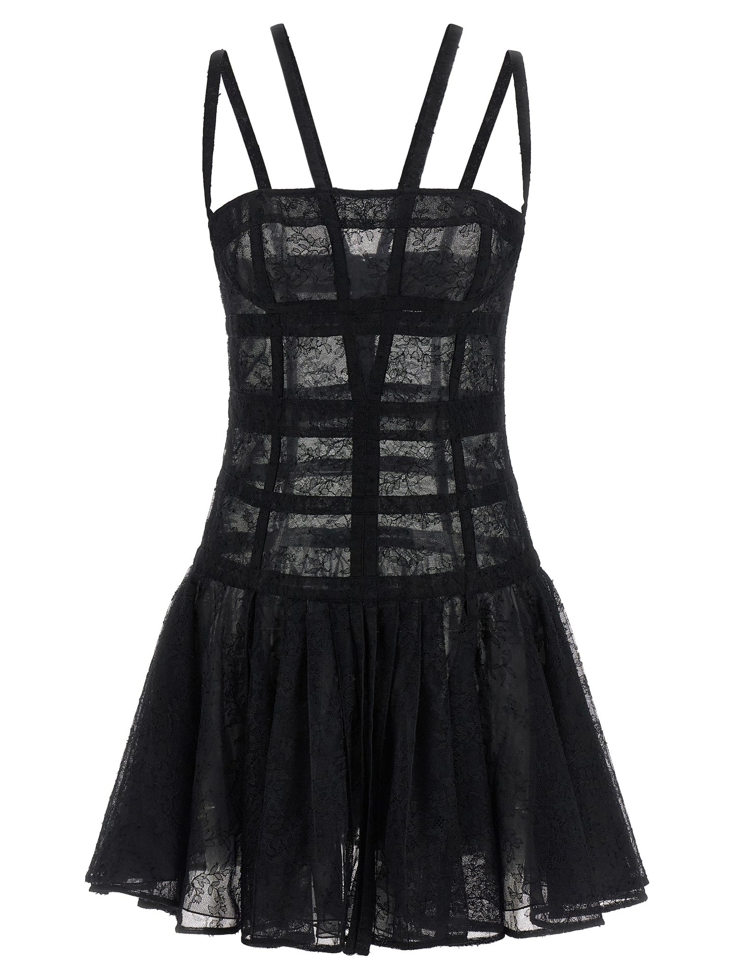Giovanni Bedin Black Polyamide Short Dress