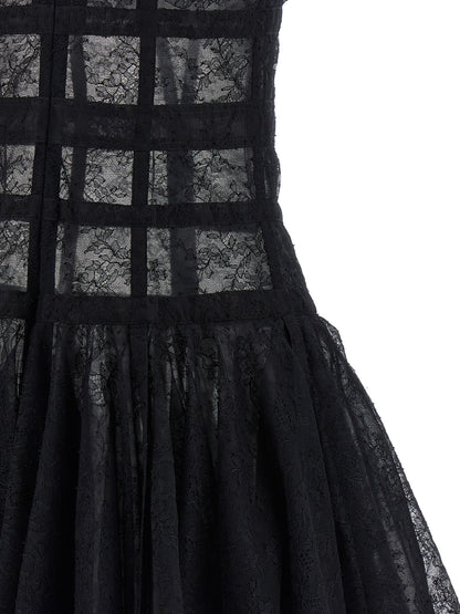 Giovanni Bedin Black Polyamide Short Dress