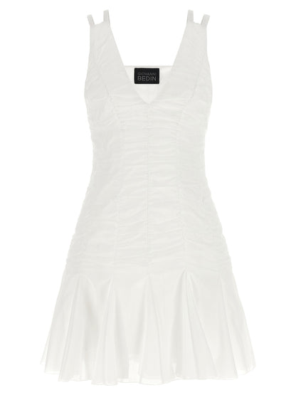 Giovanni Bedin White Cotton Short Dress