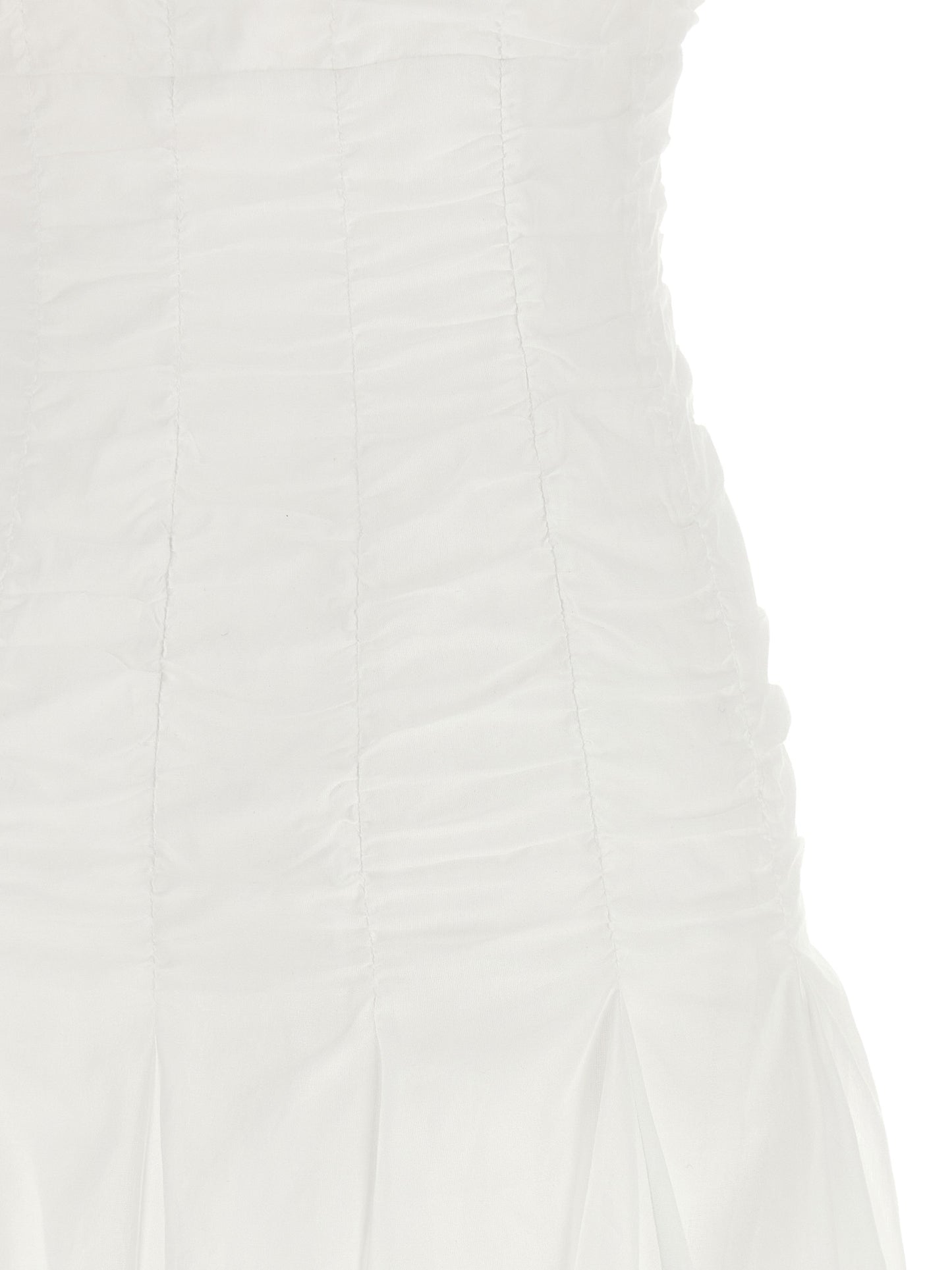 Giovanni Bedin White Cotton Short Dress