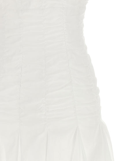 Giovanni Bedin White Cotton Short Dress