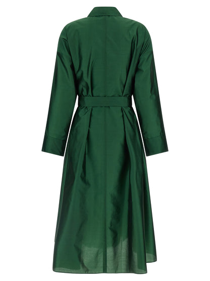 'S Max Mara Bicolor Polyester Midi Dress