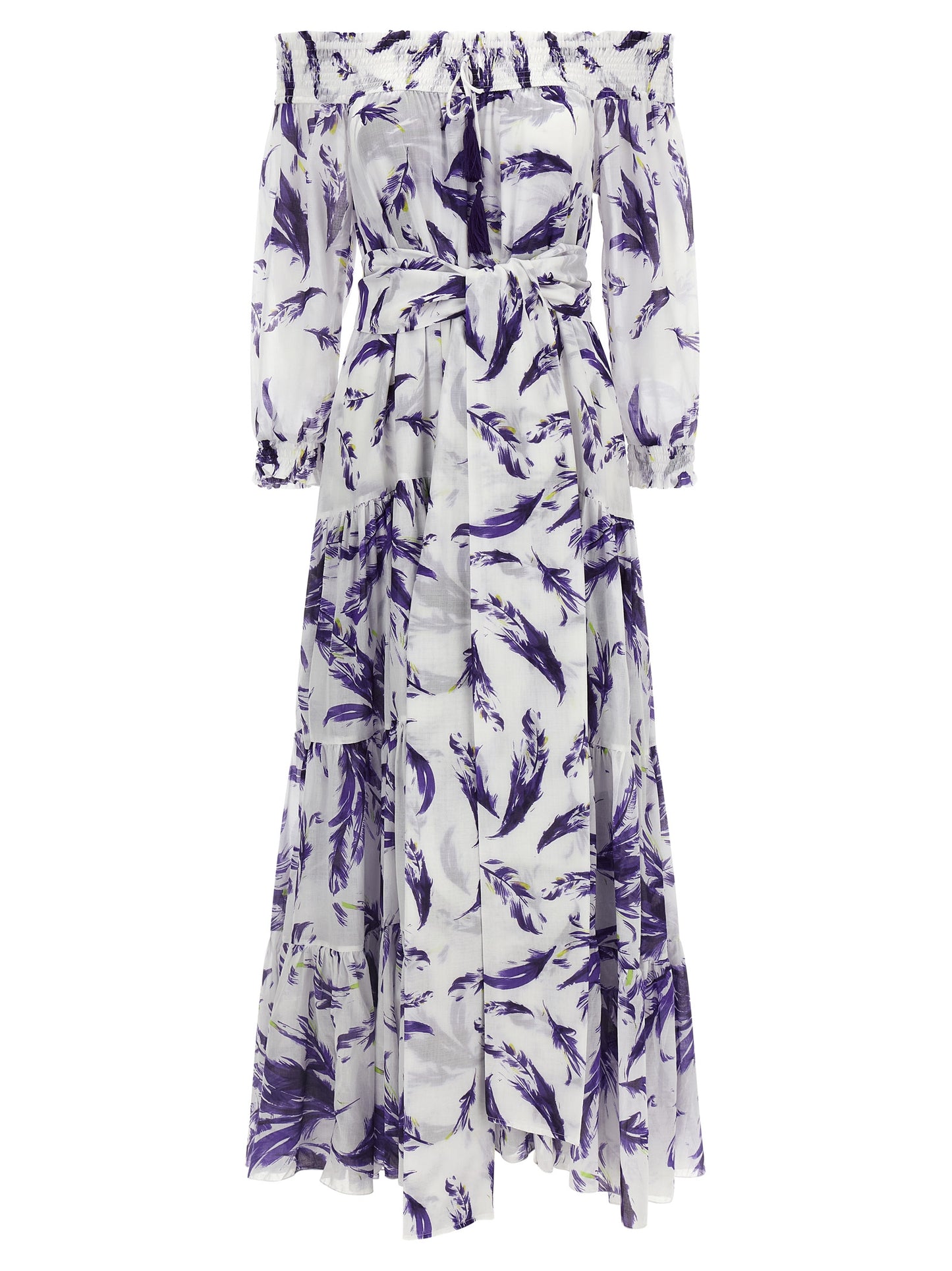 SAMANTHA SUNG Purple Cotton Long Dress
