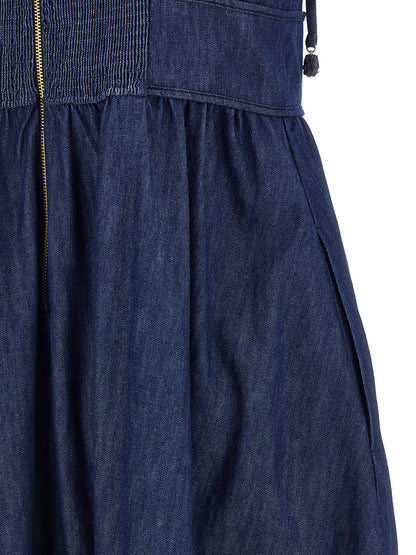 Zimmermann Blue Cotton Midi Dress