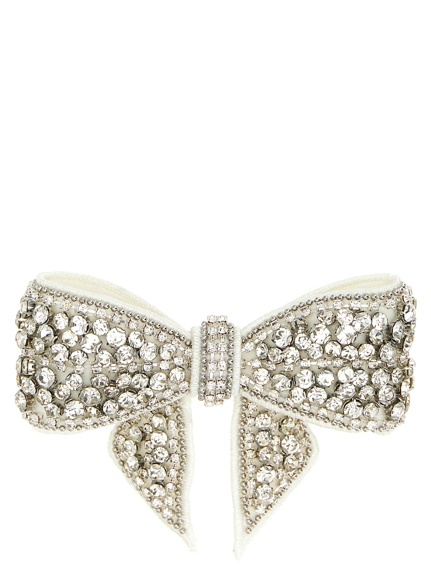 Self-Portrait White Polyester Hair Clip