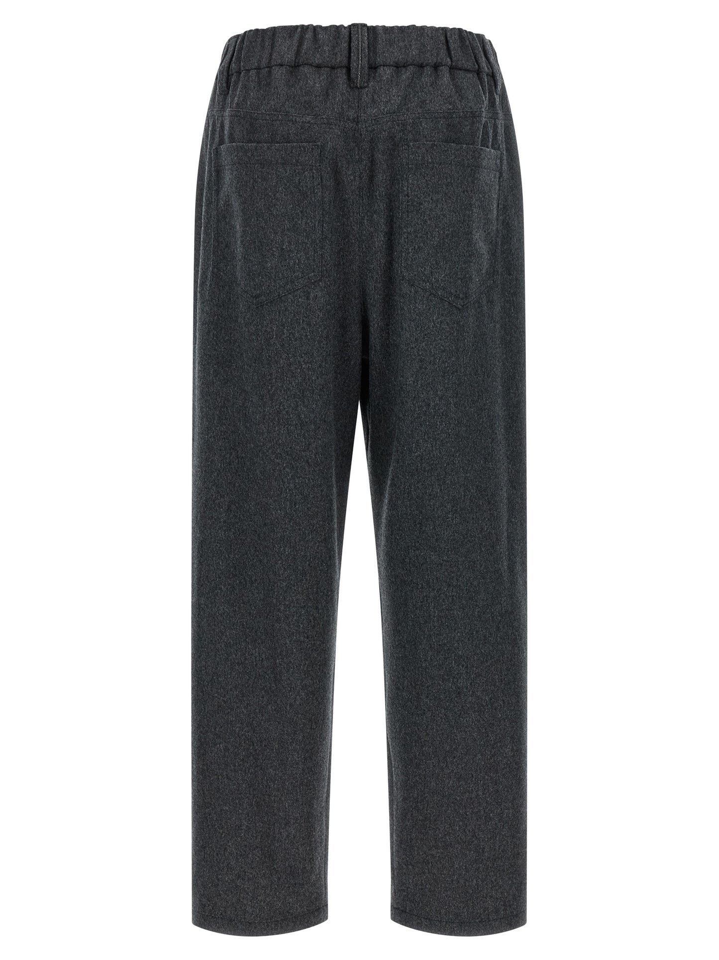 Brunello Cucinelli Gray Wool Pants