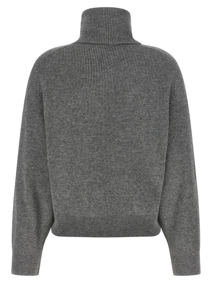 Brunello Cucinelli Gray Virgin Wool Cardigan