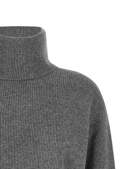 Brunello Cucinelli Gray Virgin Wool Cardigan