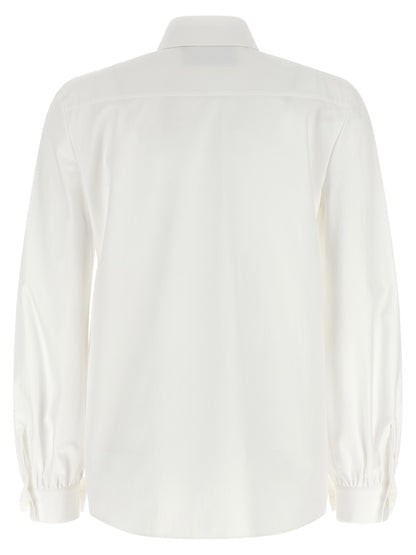 Blouse by Valentino Garavani for women in cotton white & signature showcases a sublime silhouette, artfully detailed with a sublime and for a sophisticated, sublime finish.