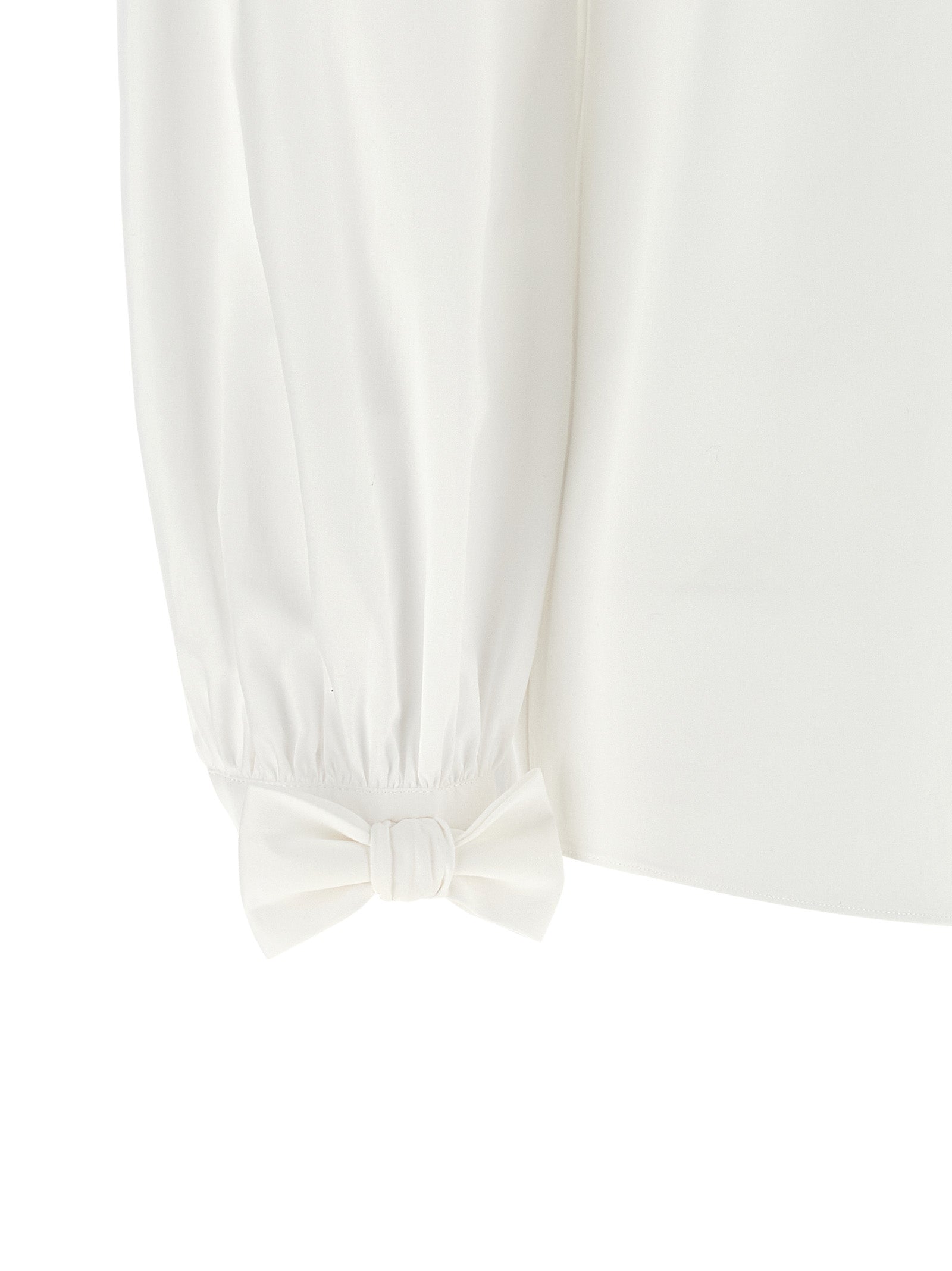 Blouse by Valentino Garavani for women in cotton white & signature features an polished silhouette, showcasing a sophisticated and detail for a truly polished finish.