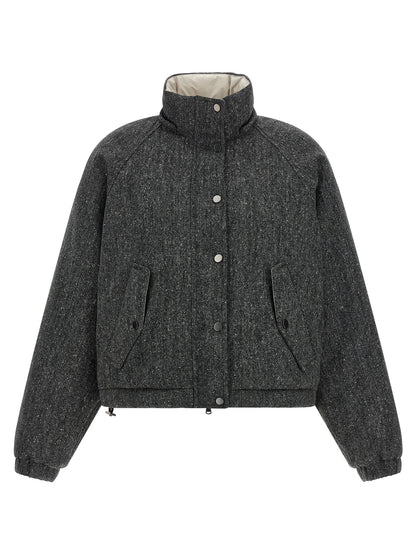 Brunello Cucinelli Gray Virgin Wool Jacket