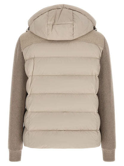 MooRER Beige Wool Full-Length Jacket