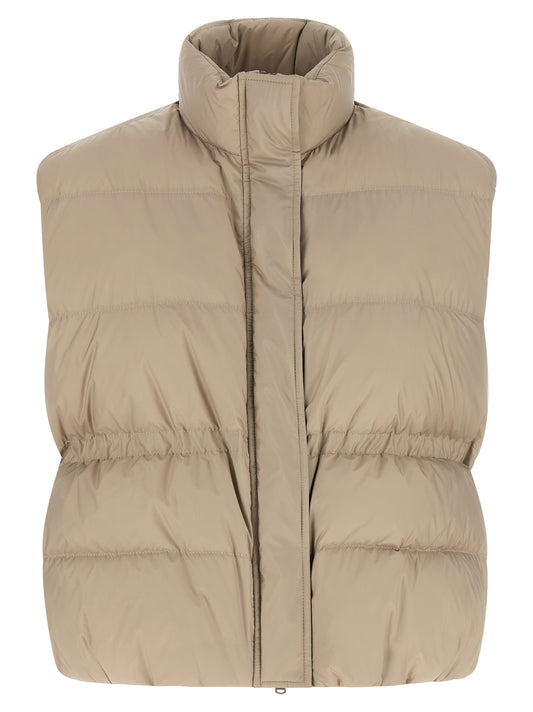 Vest by Brunello Cucinelli for women in polyester gray features a enviable silhouette, elegantly detailed with a enviable and functional lightweight & pockets for a enviable finish.
