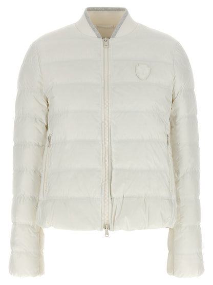Brunello Cucinelli White Polyester Full-Length Jacket