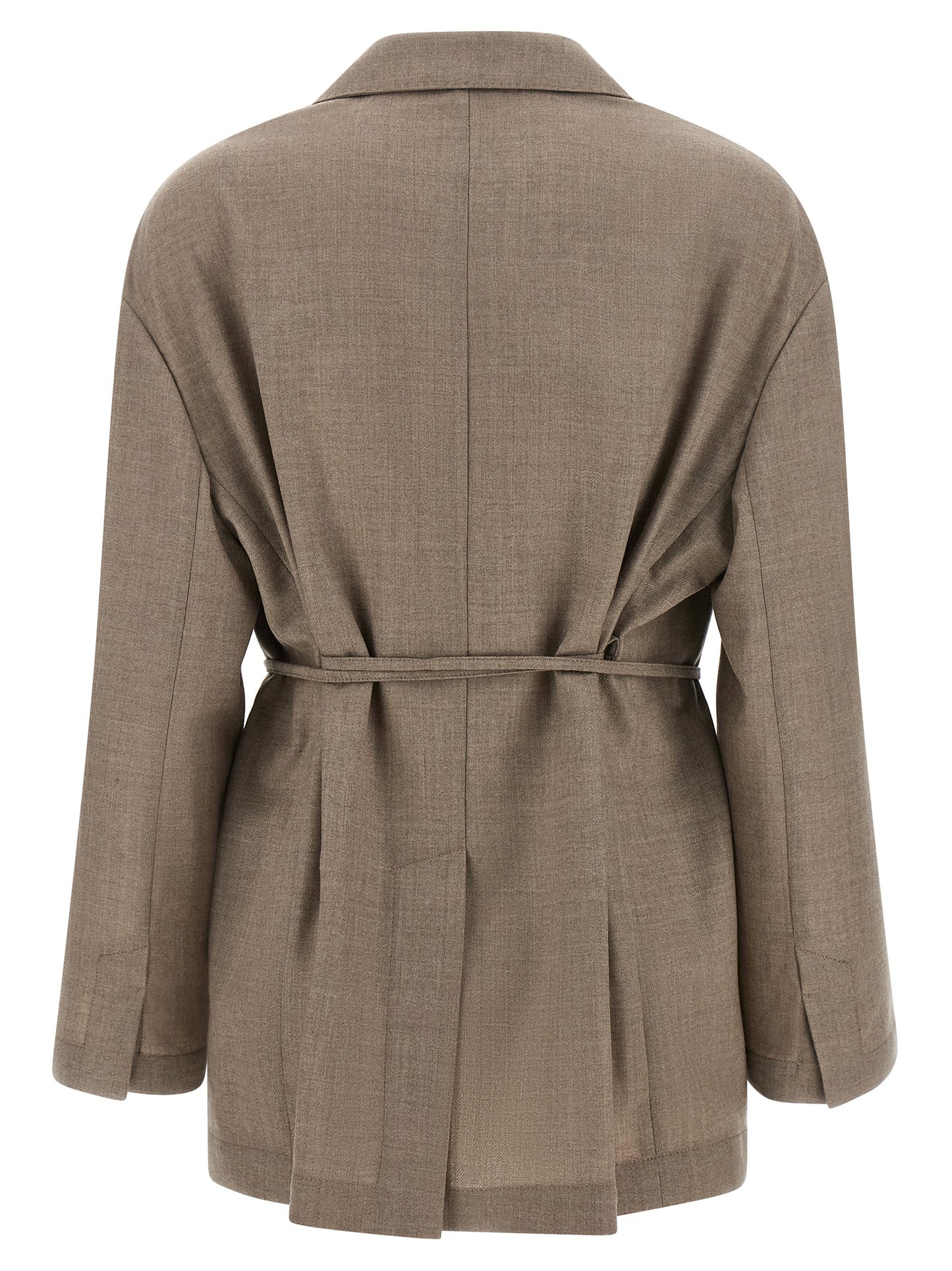 Brunello Cucinelli Beige Virgin Wool Blazer