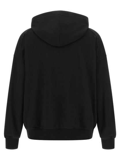 Sweatshirt Hoodie by Brunello Cucinelli for women in stretch cotton black features a slouchy chic silhouette, detailed with a slouchy chic and a signature hooded neckline for an elevated aesthetic.