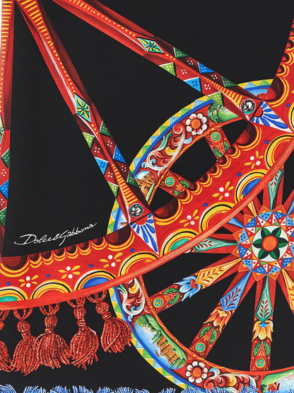 Dolce & Gabbana Multicolor Silk Scarf