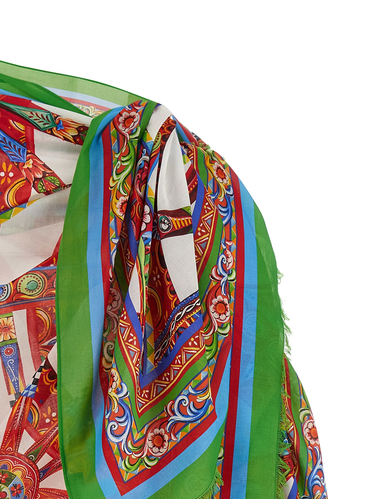 Dolce & Gabbana Multicolor Cotton Long Skirt