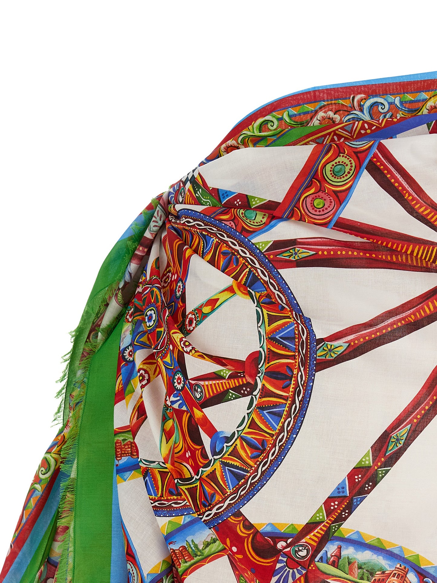 Dolce & Gabbana Multicolor Cotton Long Skirt