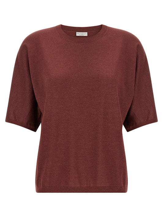Brunello Cucinelli Bordeaux Cashmere Cardigan