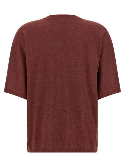 Brunello Cucinelli Bordeaux Cashmere Cardigan