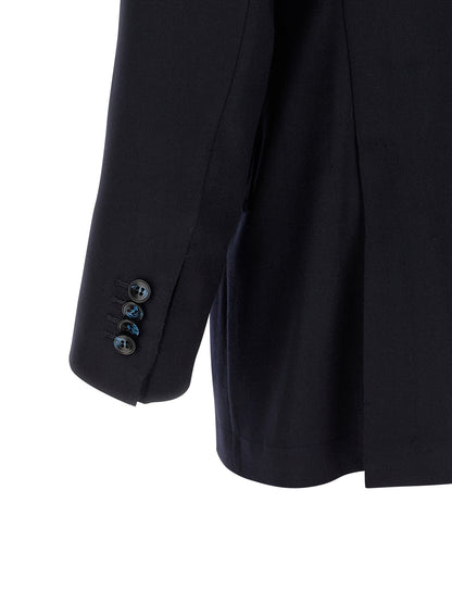 Kiton Blue Virgin Wool Two-Piece Suit
