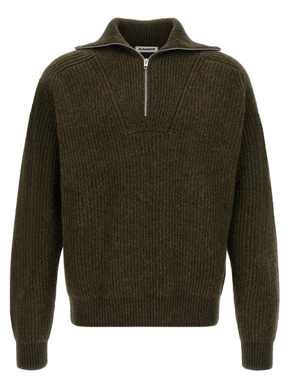 Jil Sander Bicolor Wool Cardigan