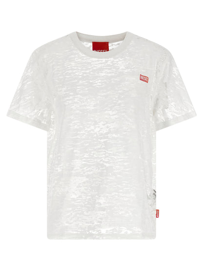 Diesel White Cotton Sportswear